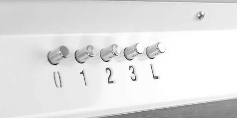 Okap VDB Deco 60 Biało-czarny panel sterowania