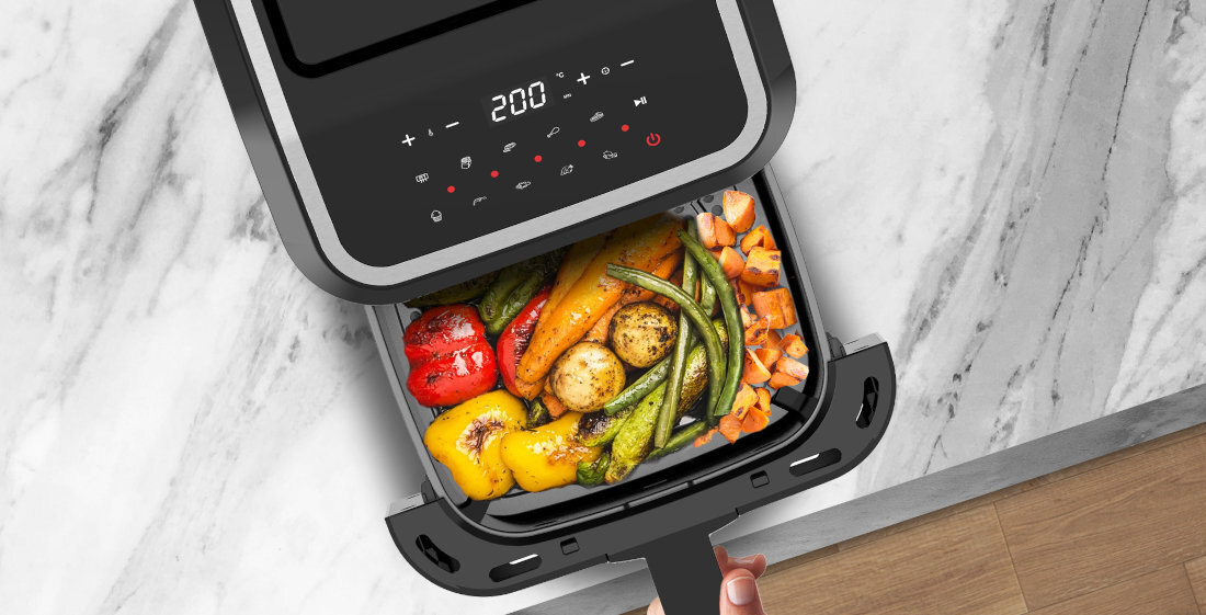 Frytkownica beztluszczowa TURBOTRONIC TT-AF12D Air Fryer Technologia smazenia Rapid Air 360°