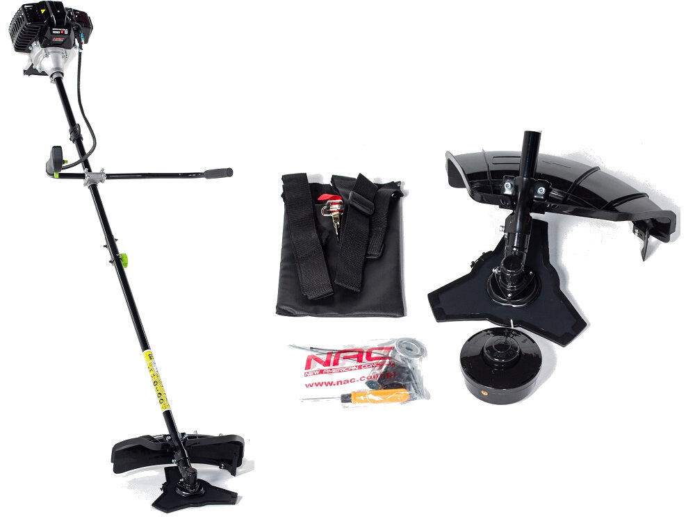 Kosa spalinowa NAC NAC BP520-27-T zestaw glowica z zylka pas nosny pojemnik do sporzadzania mieszanki paliwowej akcesoria montazowe dokumentacja