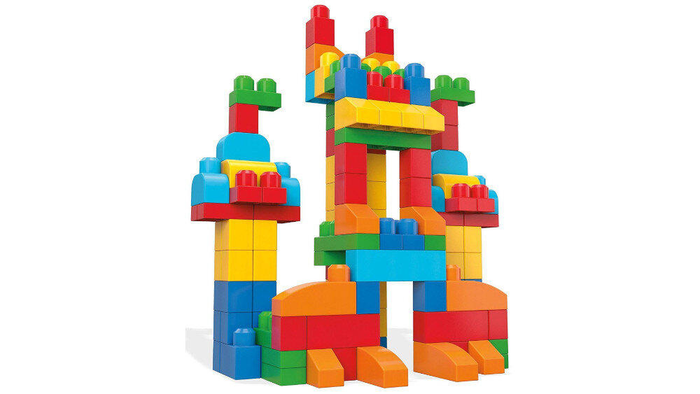 Klocki plastikowe FISHER PRICE Mega Bloks First Builders - nauka i zabawa