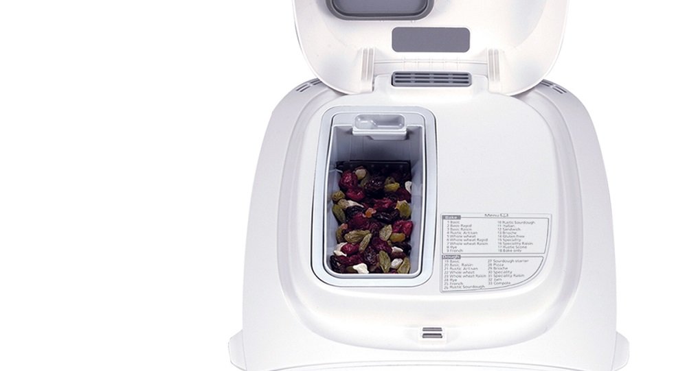 Wypiekacz-do-chleba-PANASONIC-SD-2511WXE automatyczny dozownik bakalii i rodzynek