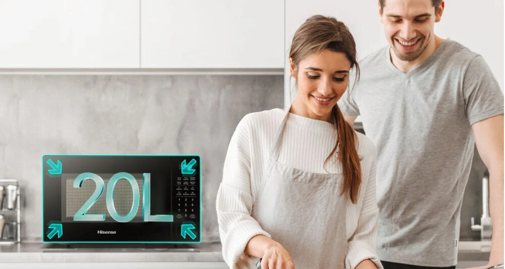 KUCHNIA MIKROFALOWA HISENSE H20MOBP1H CZARNA pojemność kompaktowy rozmiar
