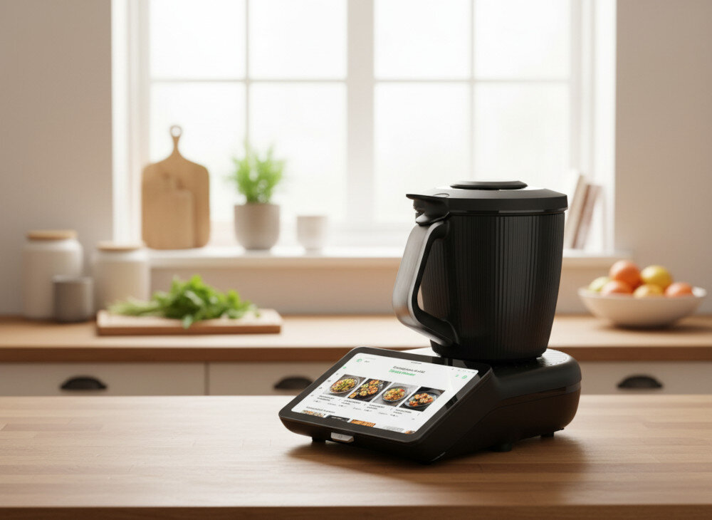 Termorobot wielofunkcyjny VORWERK Thermomix TM7 z wagą i funkcją gotowania Precyzyjne słodkie receptury Tryb karmelizowania przygotowanie karmelu i słodkich dodatków  Stała kontrola temperatury
