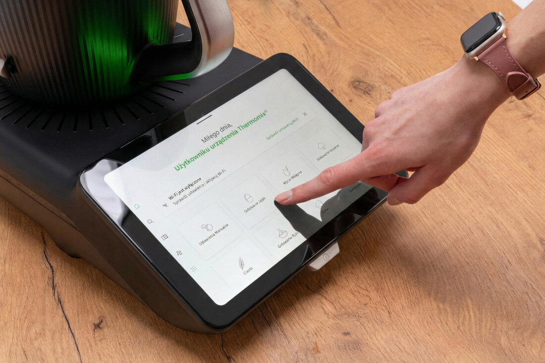 Termorobot wielofunkcyjny VORWERK Thermomix TM7 z wagą i funkcją gotowania Tryb turbo łatwo rozdrabniasz orzechy, sery czy czekoladę kontrola konsystencja Kontrola składników
