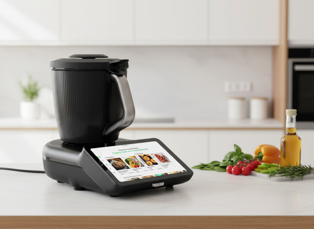 Termorobot wielofunkcyjny VORWERK Thermomix TM7 z wagą i funkcją gotowania Wysoka jakość codzienności Ważenie, siekanie, miksowanie, gotowanie i podgrzewanie