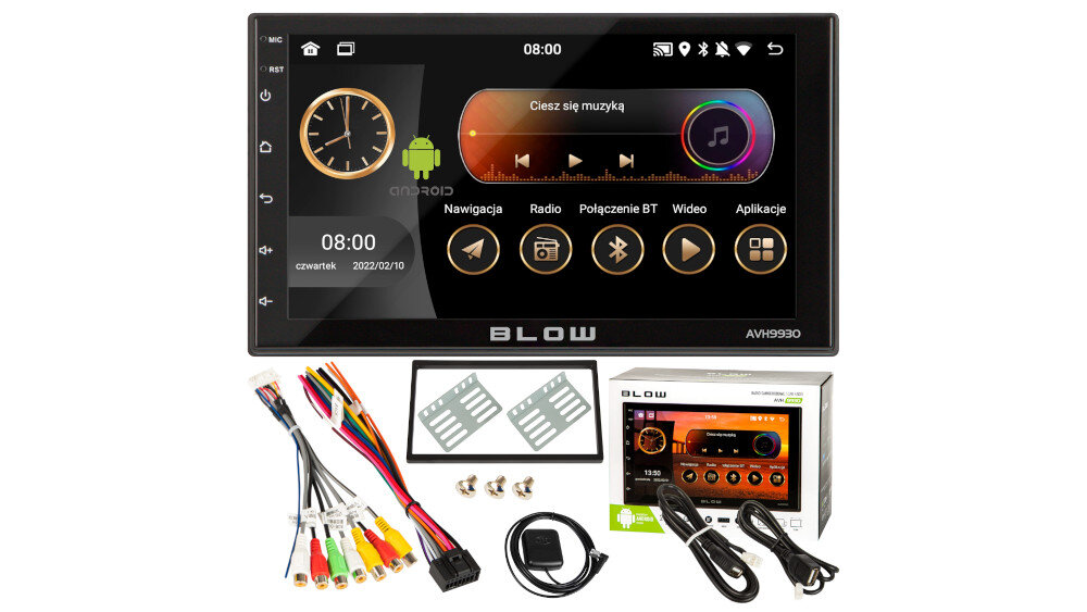 Radio samochodowe BLOW AVH-9930  - wbudowany mikrofon