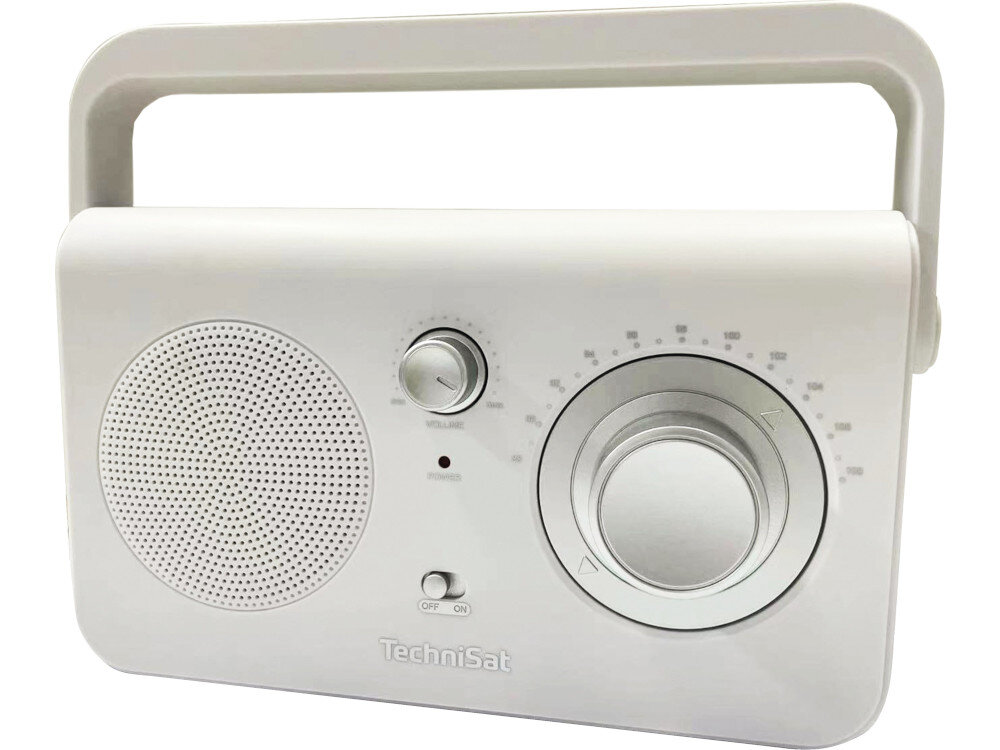 Radio TECHNISAT Classic 100 Biały kolor wygląd uchwyt
