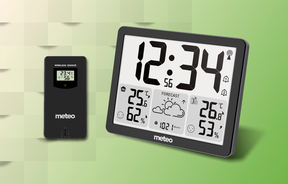 Stacja pogody METEO SP201 Precyzyjny  bezprzewodowy pomiar kontrola temperatura wilgotność