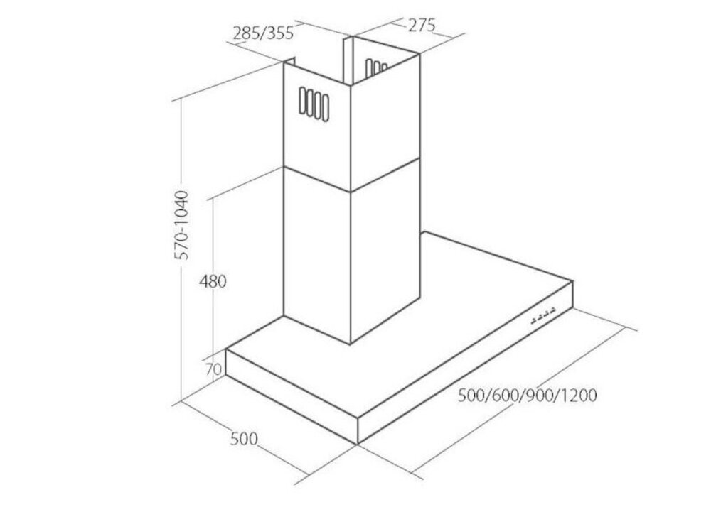 AKPO-Feniks-90-Inox okap elegancja pozbycie zapachów funkcjonalność oświetlenie ledowe sterowanie elektroniczne przyciski skokowa regulacja prędkości pochłaniacz wyciąg