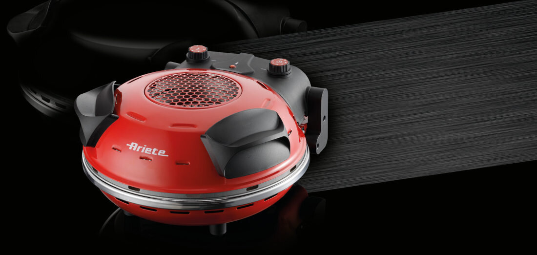 Piec do pizzy ARIETE 928/01 Pizza Italia 1200W średnica 33 cm Czerwony włoska pizza temperatura średnica szyba podgląd