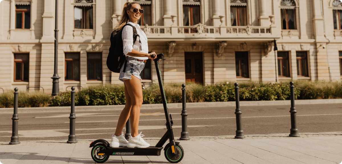 HULAJNOGA ELEKTRYCZNA ACER ELECTRICAL SCOOTER 3 BLACK miejsce stabilność konstrukcja podest