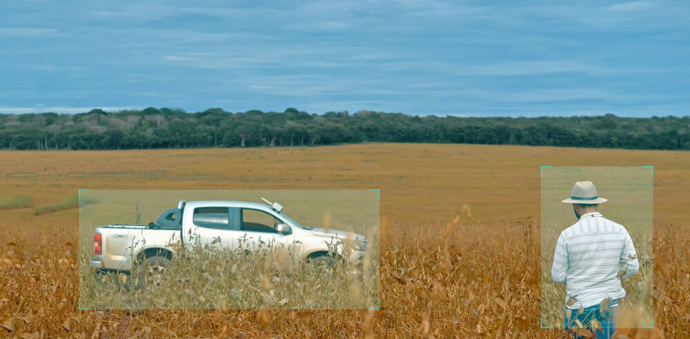 Kamera EZVIZ H8C 4G 2K - Wykrywanie ludzi i pojazdów, wykryte obiekty w nagrywanym obrazie takie jak samochód czy człowiek