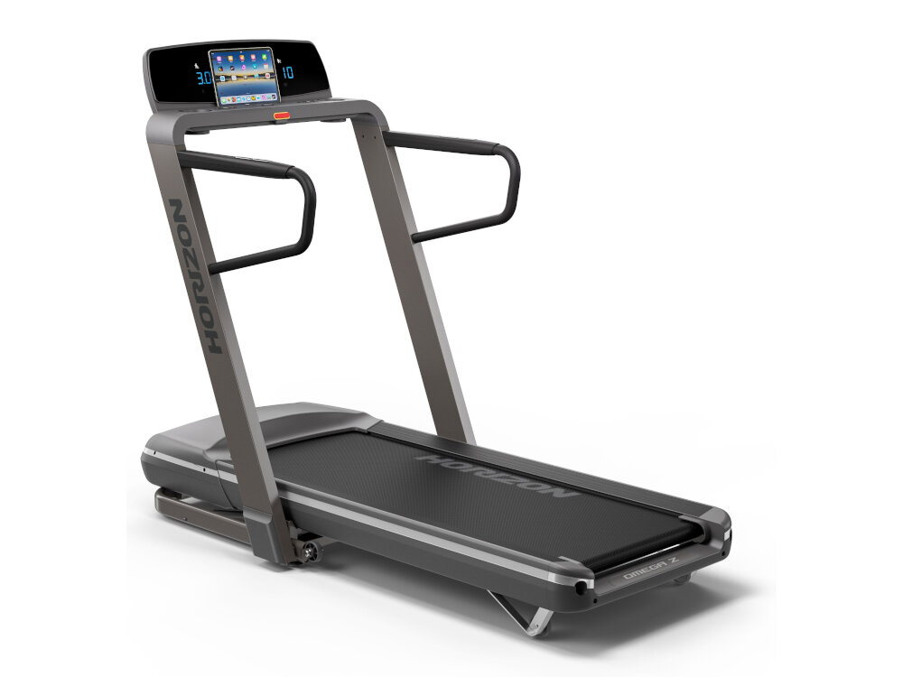 Bieżnia elektryczna HORIZON FITNESS Omega Z Grafitowy 2200W 20km-h treinng w domu solidna konstrukcja wytrzymale materialy niezawodnosc trwalosc
