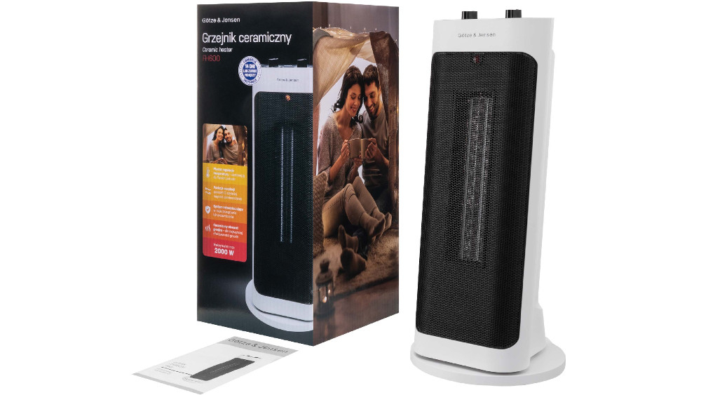 Grzejnik GÖTZE & JENSEN FH600 zestaw instrukcja pudełko