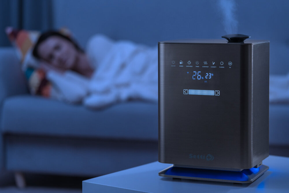 Nawilżacz SETTI+ Smart AH900 funkcja zimnej plazmy wyladowania elektryczne