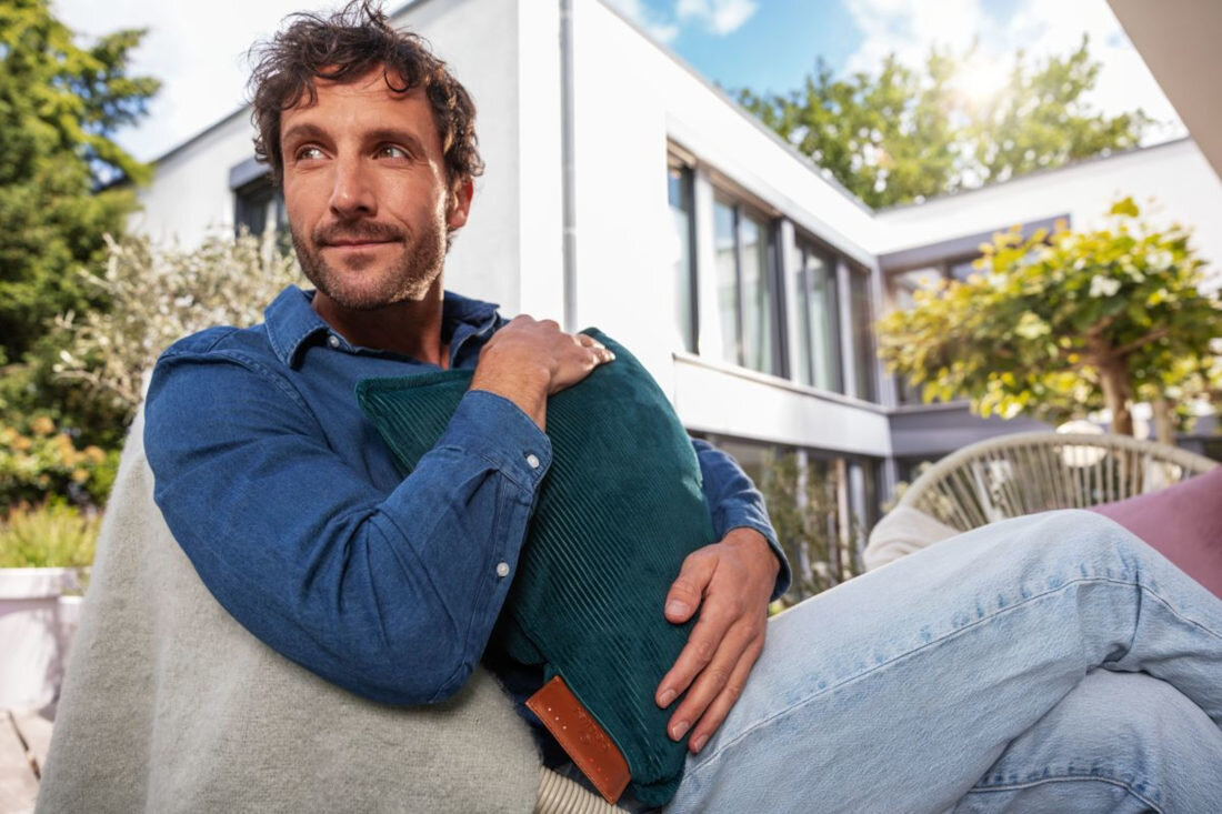 Poduszka elektryczna BEURER HK 77 Heaty Celestial wygląd design tło prezentacja wizualizacja Ciepło, które wspiera relaks