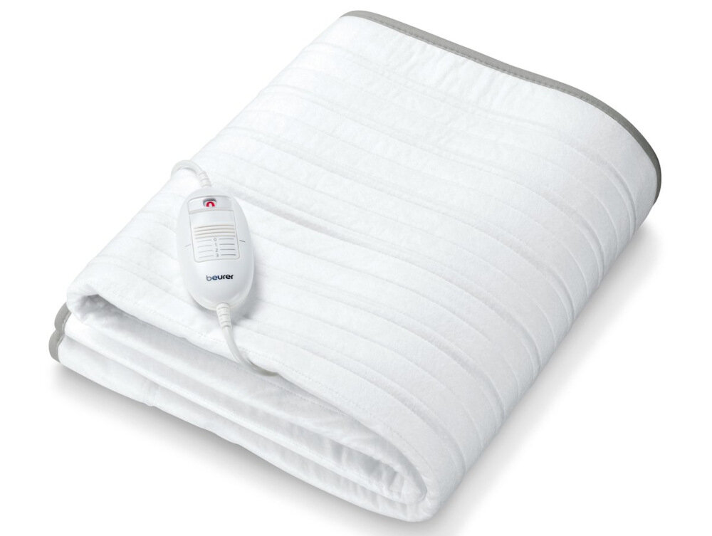 Koc elektryczny BEURER TS 17 Przytulne noce bez kaloryfera Trzy poziomy grzania  dopasowanie potrzeby cierpło Miękki polar po obu stronach elastyczne paski mocujące
