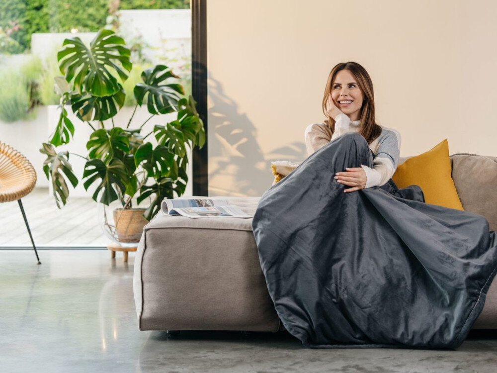 Koc elektryczny BEURER HD 1R Cosy+ design prezentacja wizualizacja wygląd Ciepło, które otula