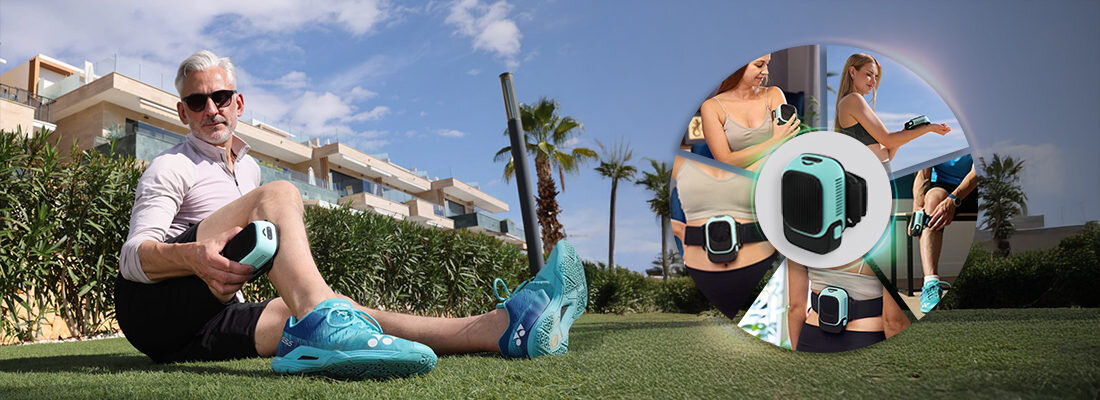 Urządzenie do termoterapii MEDIVON DualTherm do różnych partii ciała regulowany pas rzep ulga swoboda