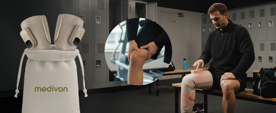 Masażer Limfatyczny do nóg MEDIVON Sole Duo Dopasowuje się do Ciebie zawsze tam, gdzie potrzebujesz chwili odpoczynku