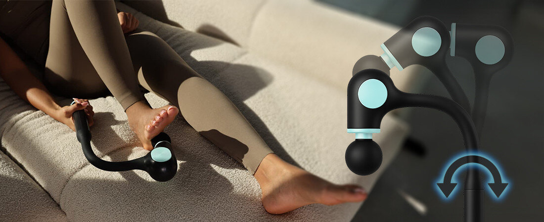 Masażer ręczny Gun MEDIVON Drift pracuje za Ciebie miękki silikon z trwałym tworzywem sztucznym wyprofilowana forma