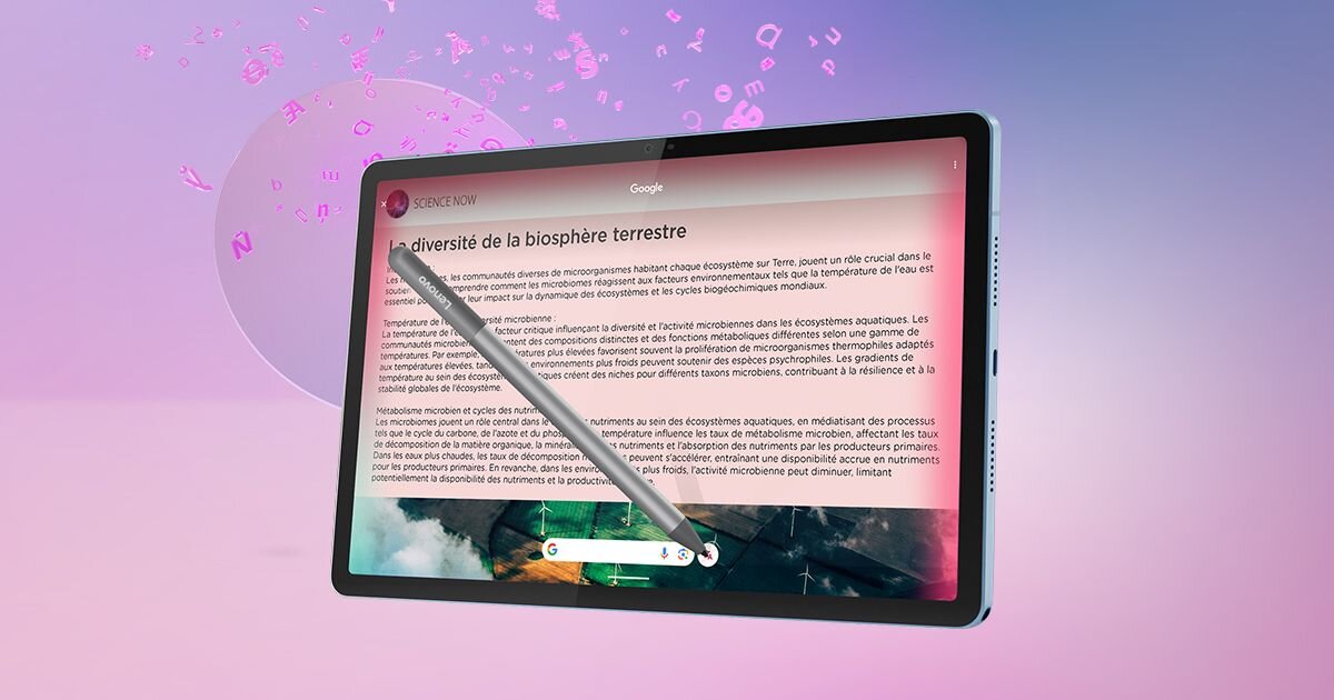 Lenovo Idea Tab funkcje AI Circle to translate Circle to search AI Writing podsumowywanie tekstów