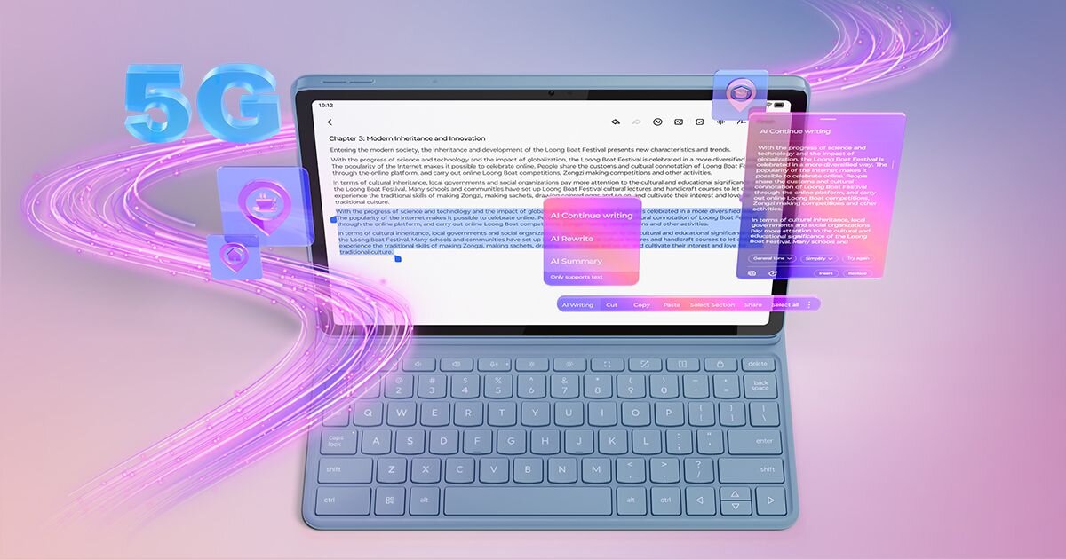 Lenovo Idea Tab tryb PC klawiatura podział ekranu praca biurowa wprowadzanie danych
