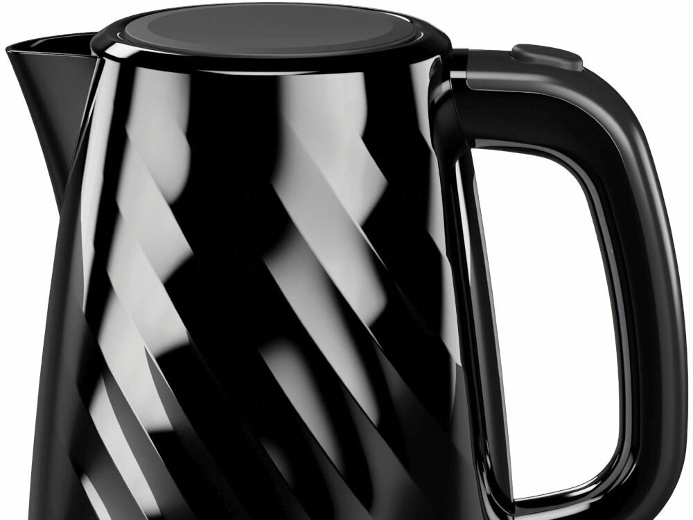 Czajnik GÖTZE & JENSEN KT101KE Czarny grzalka plaki element grzejny stal nierdzewna przycisk plaska grzalka
