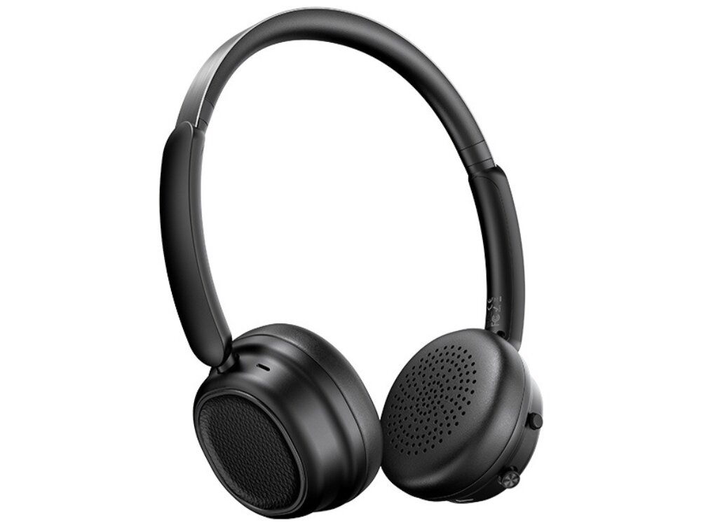 Słuchawki nauszne USAMS SR01 ANC 
			Słuchawki z mikrofonem i obsługą asystentów głosowych, słuchawki po skosie na białym tle