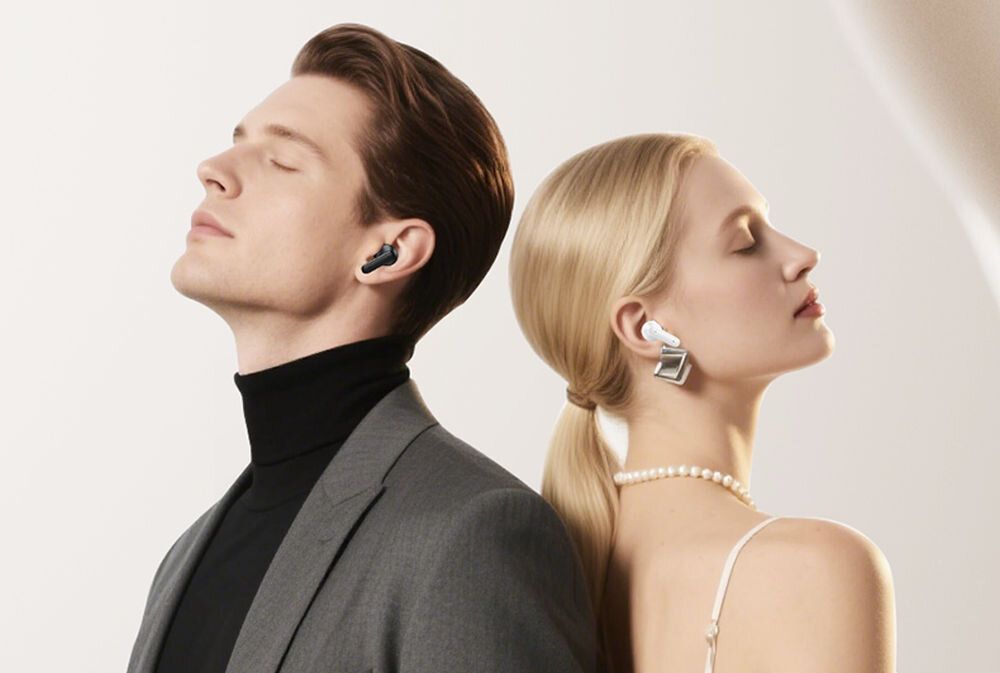 Bezprzewodowe słuchawki douszne USAMS Echo E05 TWS w etui ładującym, codzienne użytkowanie w domu i w pracy