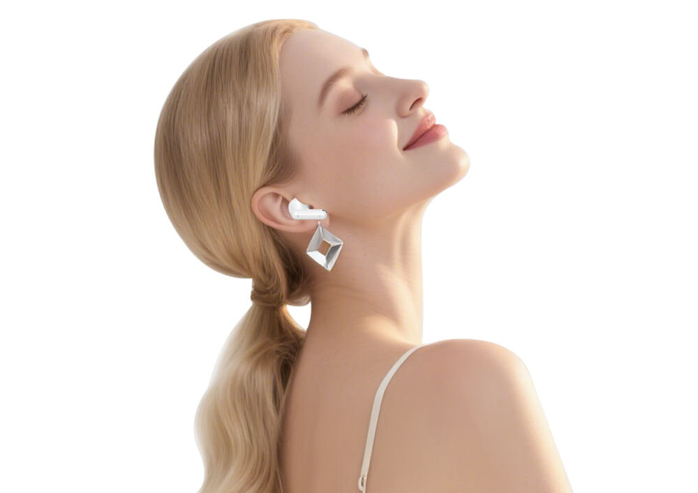 USAMS Echo E05 TWS połączone z laptopem i smartfonem, zastosowanie słuchawek TWS do pracy, nauki i rozrywki audio