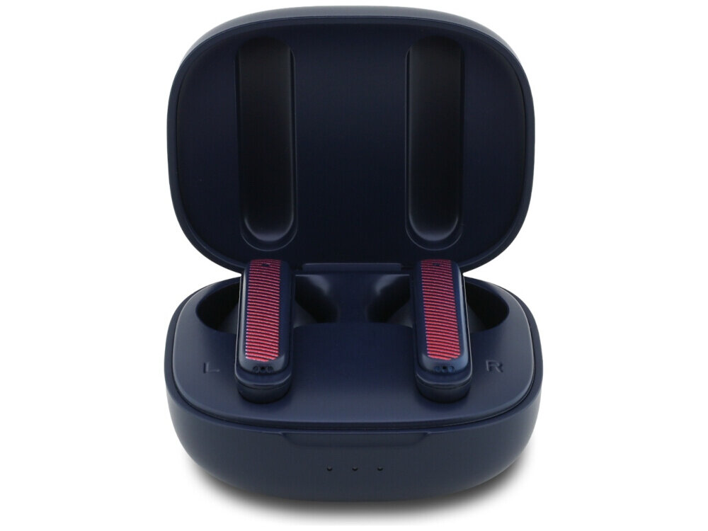 Słuchawki TWS Red Bull Printed Logo Bluetooth ENC Ergonomiczne słuchawki TWS zapewniające wygodę, słuchawki z etui ładującym na białym tle