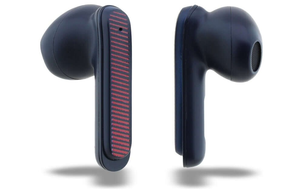 Słuchawki TWS Red Bull Printed Logo Bluetooth ENC Licencjonowany produkt Red Bull Racing, słuchawki na białym tle