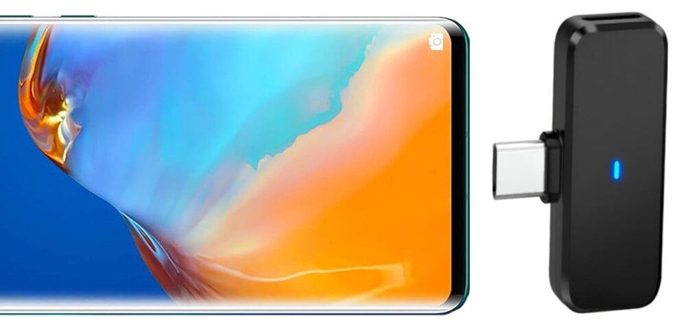 Mikrofon MOZOS MX2 odbiornik ze smartfonem   