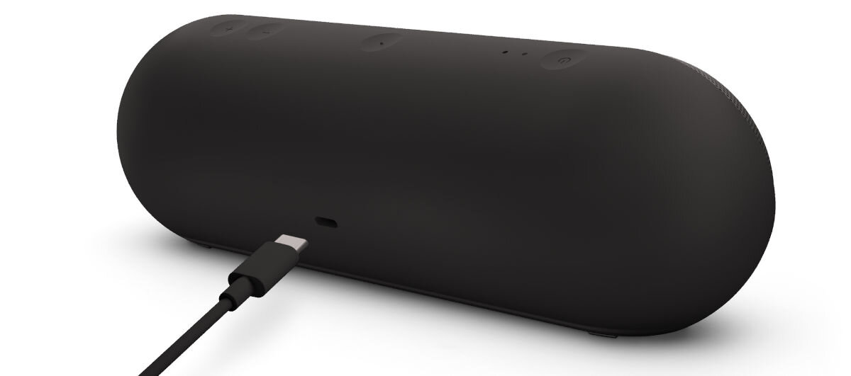 Głośnik mobilny BEATS Pill szampański do 24 godzin pracy funkcja powerbanka kabel USB-C / USB-C