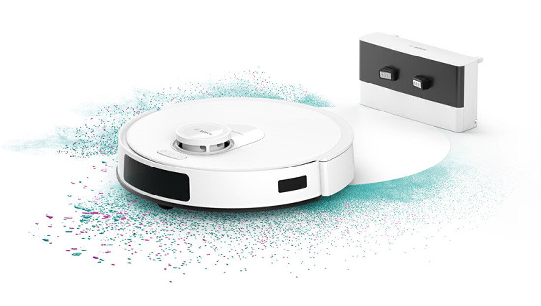 Robot sprzątający BOSCH BCRC2W Stacja ładująca zawsze gotowy do działania