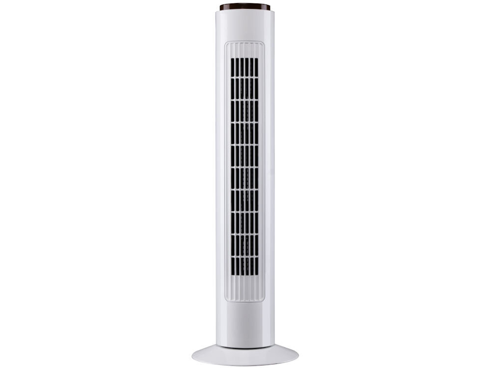 Wentylator KEPLAND Tuba Biały moc 50 W funkcja oscylacji równomierne rozprowadzenie chłodnego powietrza komfort pracy solidna konstrukcja stabilna podstawa bezpieczeństwo użytkowania regulacja prędkości za pomocą pilota proste wygodne elegancki element wnętrza efektywny sposób ochłodzenia pomieszczenia