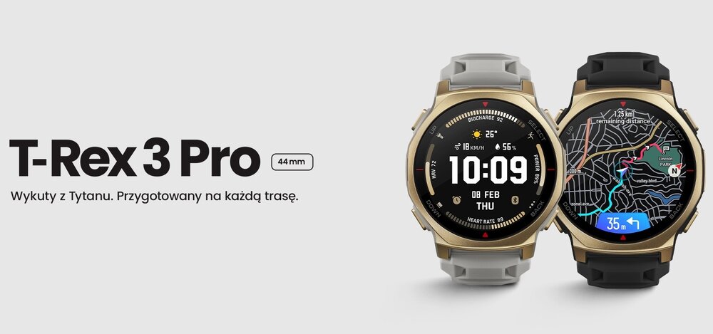 Smartwatch AMAZFIT T-Rex 3 Pro   kv lifestyle początek opisu sekcja nagłówkowa