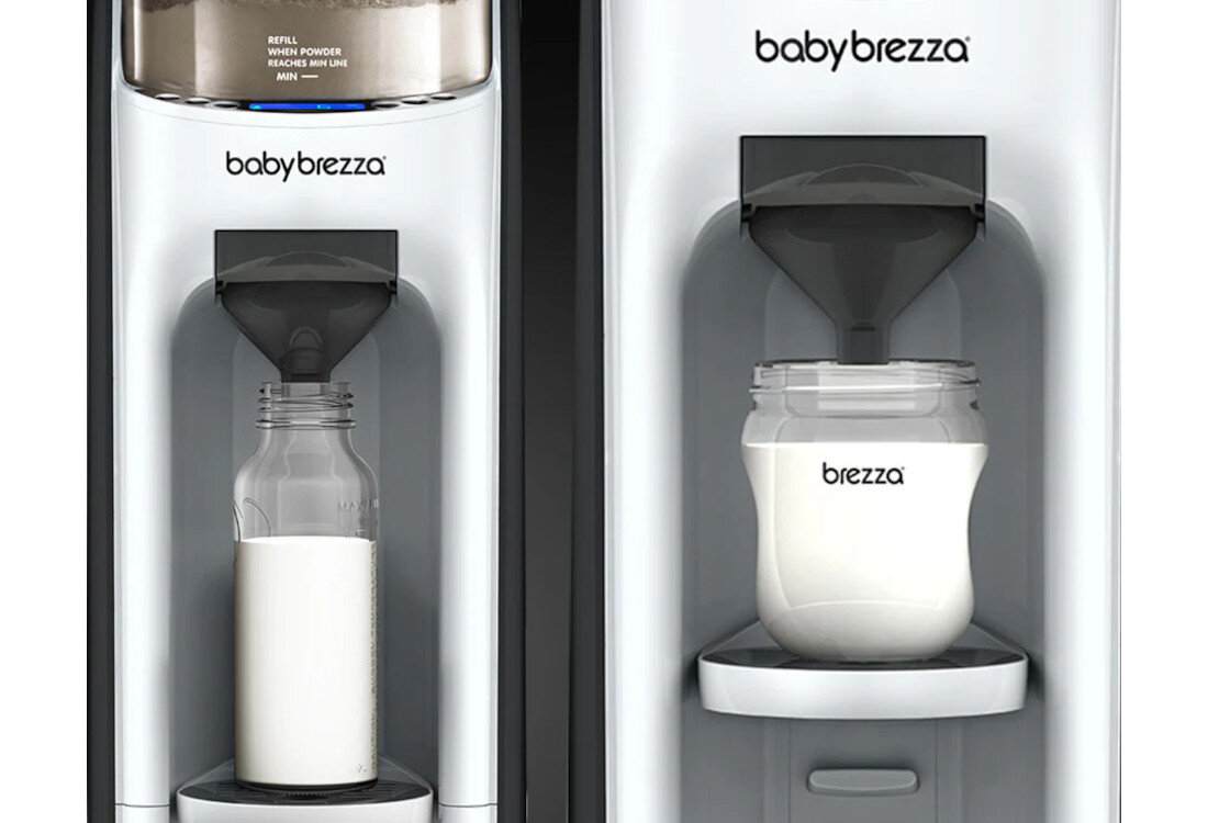 Ekspres do mleka BABY BREZZA Formula Pro Advanced All White Precyzyjne ustawienia pojemność objętość wybór zakres dopasowanie ilość kontrola dostosowanie