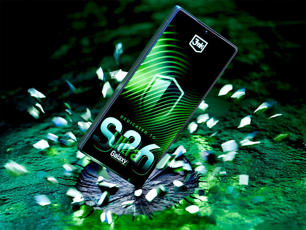 3MK Hardy Ultra Glass HARDY® Ultra Glass™ wysokiej odporności i trwałości powłoce z bazaltu struktury przypominającej diament chroni przed zarysowaniami i pęknięciami Wulkaniczne pochodzenie bazaltu gładkością odporność na chemikalia - telefon ze szkłem podczas upadku