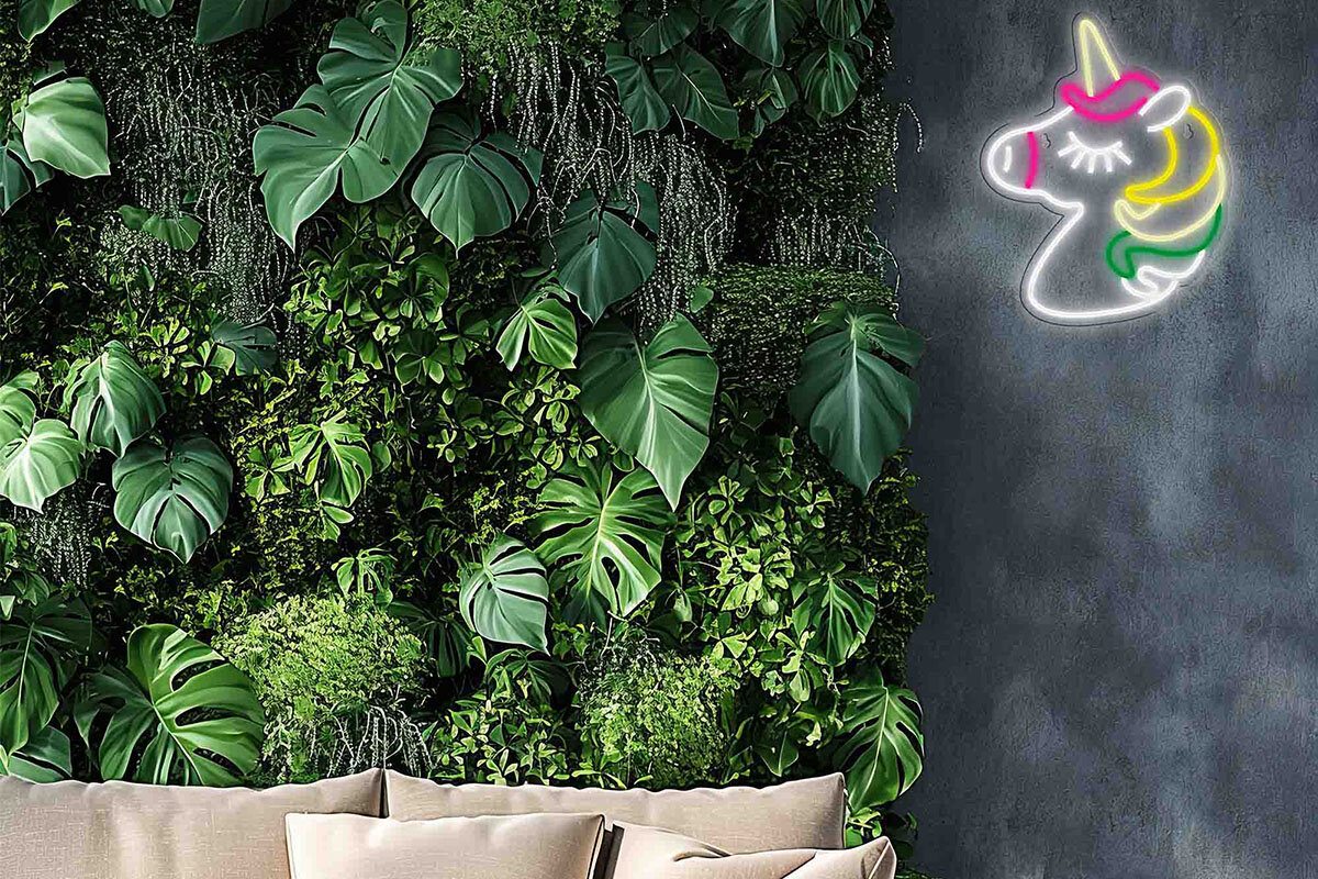 Neon LED MANTA Jednorozec USB-A komputera, powerbanku czy ładowarki szybkie i proste