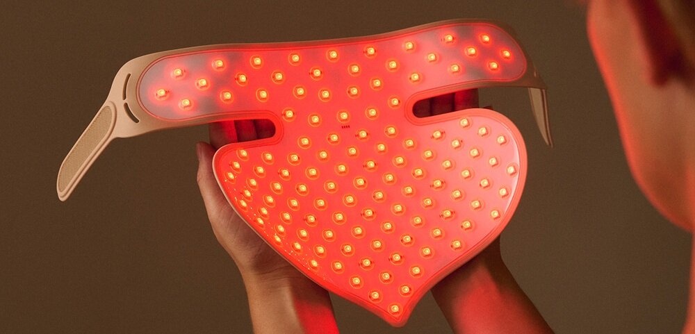 Maska LED SILK-N Chest Mask Pro technologia pulsacyjnego światła, reakcja, regeneracja, procesy naprawcze