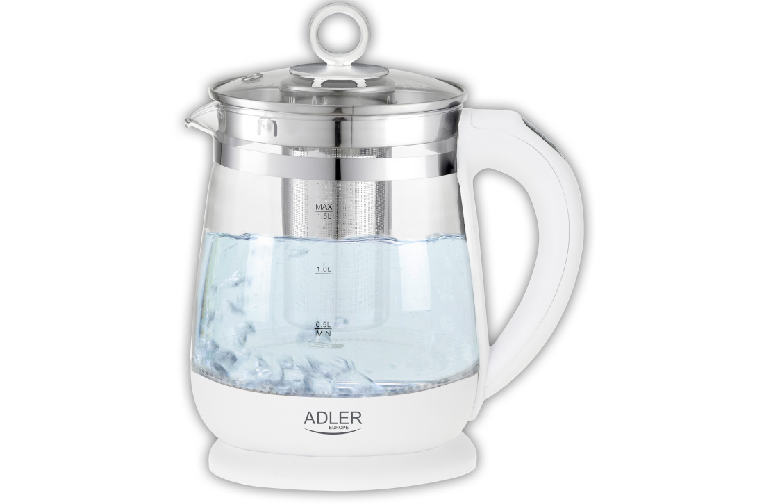 Czajnik ADLER AD 1299 odcienie podświetlenie LED temperatura sygnał dźwiękowy