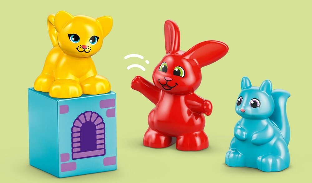 LEGO 10450 DUPLO Gra Zamek Hopsy  znajomość liczb i kolorów granie zasady