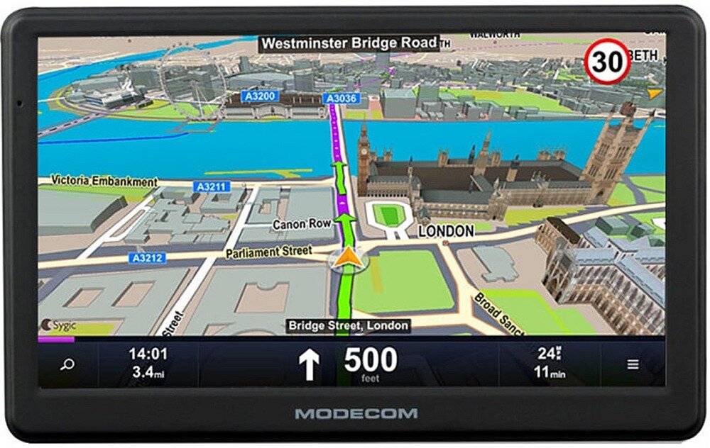 Nawigacja MODECOM FreeWAY SX 7.2 IPS ekran mapy sterowanie gps rysik uchwyt samochód