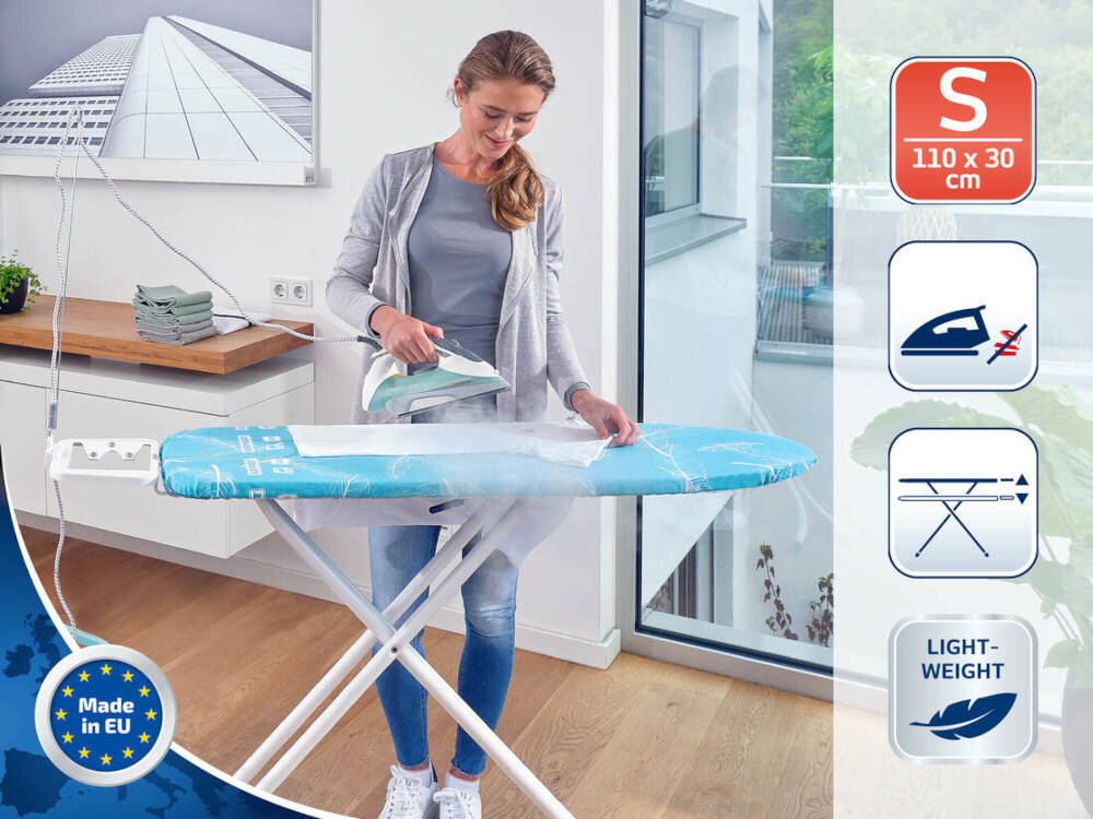 Deska do prasowania LEIFHEIT AirBoard Compact S wygląd design tło prezentacja wizualizacja Łatwe prasowanie każdego dnia