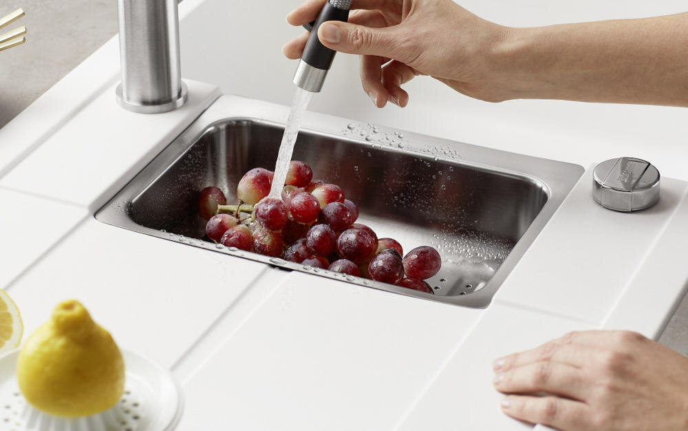 BLANCO zlewozmywak wbudowany montaż blat kuchenny otwór silgranit granit łatwe czyszczenie kamień