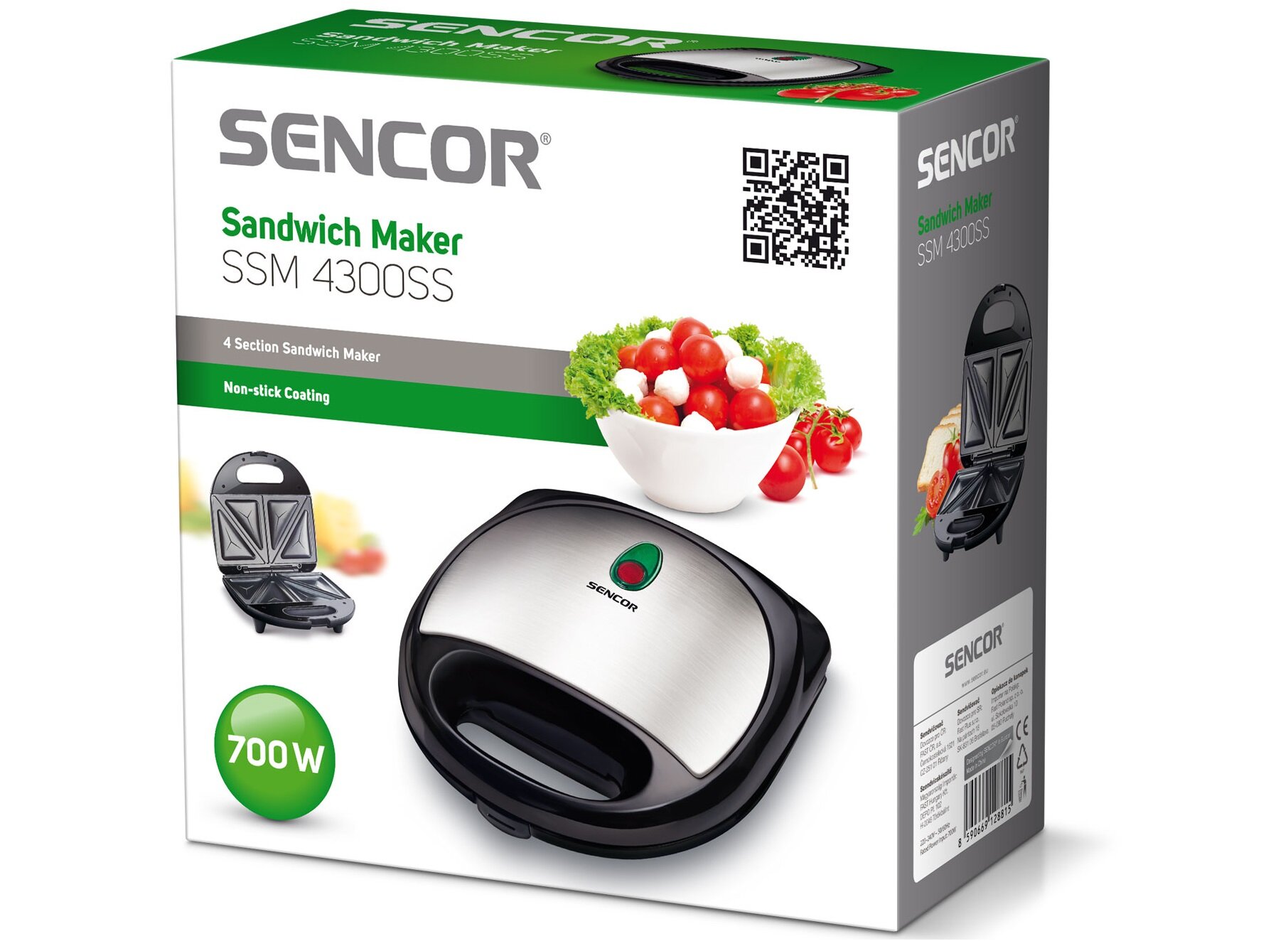 Opiekacz SENCOR SSM 4300SS wysoka jakość niezawodne działanie