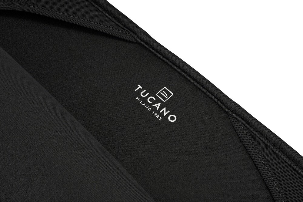 Etui na laptopa TUCANO Colore 2 17 - 18 cali Czarny ekologiczny wybór, z recyklingowanego plastiku, ekologia