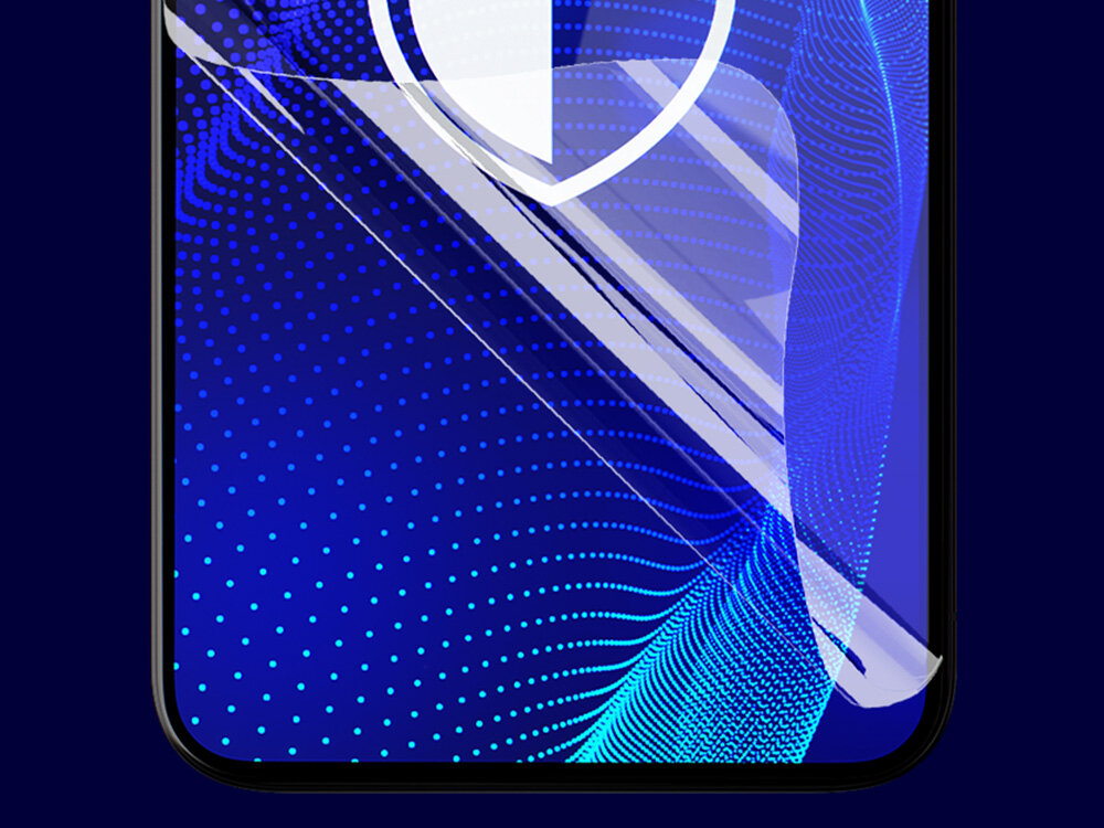 3MK FlexibleGlass Pro hybrydowe szkło ochronne akcesoria montażowe naklejki pozycjonujące Fit-In™, listki Dust-Fix™ do usuwania kurzu i zabrudzeń, ścierki czyszczące oraz specjalną raszelkę - odchylony narożnik folii